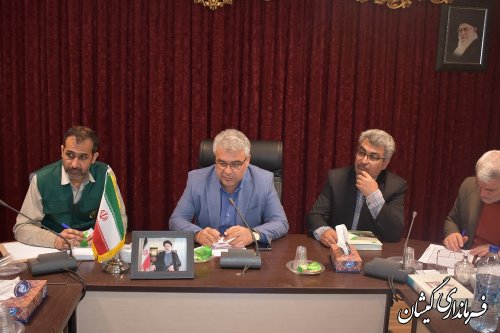  حضور فرماندار گمیشان در جلسه کارگروه تنظیم بازار استان