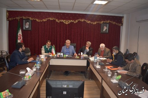  حضور فرماندار گمیشان در جلسه کارگروه تنظیم بازار استان