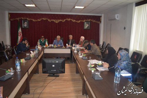  حضور فرماندار گمیشان در جلسه کارگروه تنظیم بازار استان