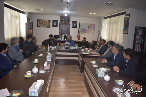 برگزاری جلسه ستاد پشتیبانی راهیان نور شهرستان گمیشان