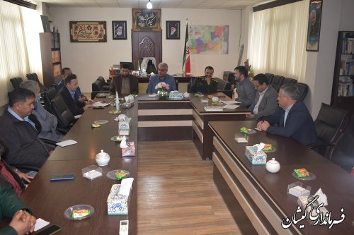 برگزاری جلسه هماهنگی جشن ازدواج آسان شهرستان گمیشان