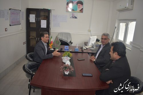 فرماندار گمیشان از اداره منابع طبیعی و آبخیزداری بازدید کرد.