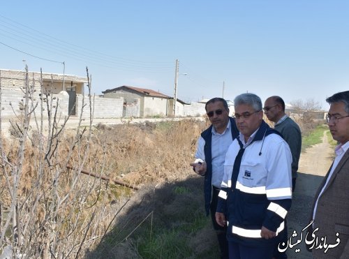 پاکسازی مجاری آبی شهرستان گمیشان