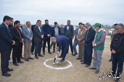 آغاز عملیات اجرایی احداث گلخانه ۶.۵ هکتاری گمیشان