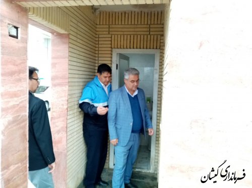 بازدید فرماندار گمیشان از مراکز عرضه سوخت گاز طبیعی (cng)