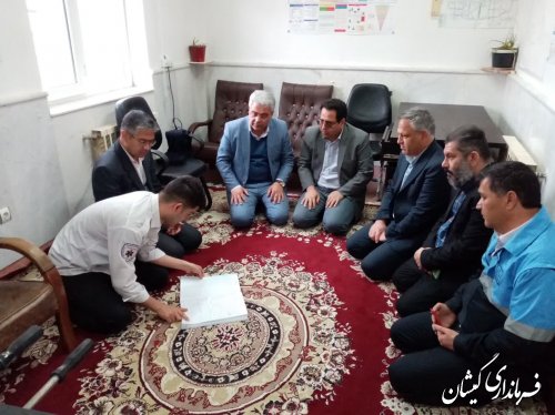 بازدید فرماندار گمیشان از مراکز درمانی و پایگاه اورژانس ۱۱۵