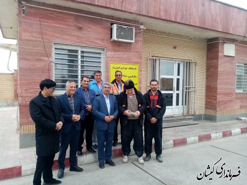 بازدید معاون فرماندار گمیشان از سطح شهرستان