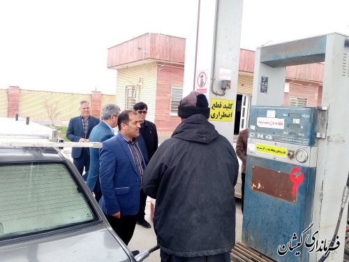 بازدید معاون فرماندار گمیشان از سطح شهرستان