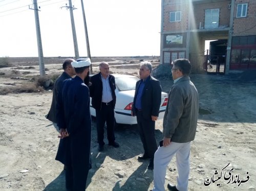 بازدید فرماندار گمیشان از نقاط مختلف شهرگمیش تپه 