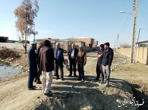 بازدید فرماندار گمیشان از نقاط مختلف شهرگمیش تپه 
