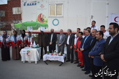 بازدید معاون سیاسی امنیتی اجتماعی استانداری گلستان از کمپ نوروزي هلال احمر شهرستان گمیشان
