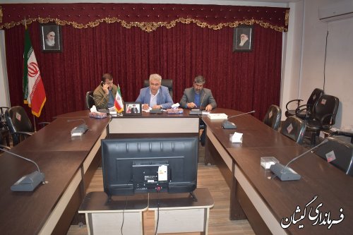 حضور فرماندار گمیشان در کارگروه رفع تنش آبی استان