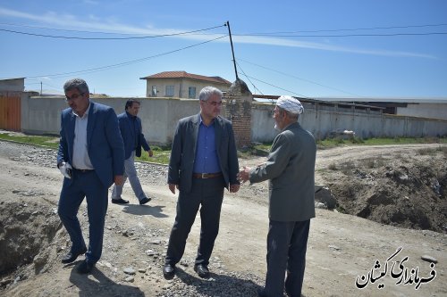 بازدید فرماندار گمیشان از سطح شهر گمیش تپه