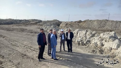 بازدید فرماندار گمیشان از لایروبی کانال میگو 
