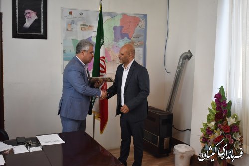 تقدیر فرماندار گمیشان از فرمانده پایگاه حفاظت شیلات خواجه نفس