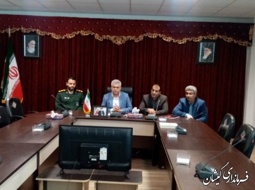 حضور فرماندار گمیشان در جلسه هماهنگی حفظ آثار و نشر ارزش‌های دفاع مقدس استان