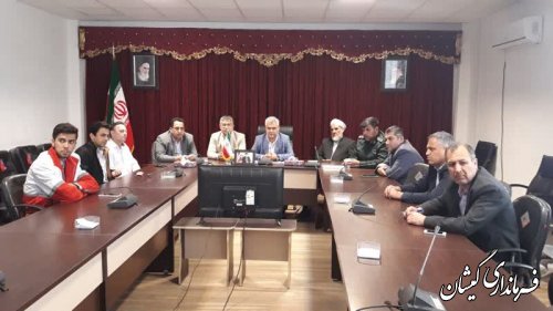 حضور فرماندار گمیشان در جلسه ستاد استانی پیشگیری و مقابله با ویروس کرونا
