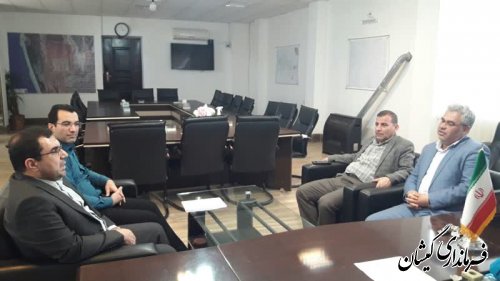 دیدار فرماندارگمیشان با مدیرعامل شرکت آب و فاضلاب استان