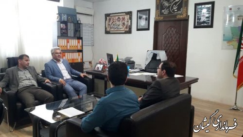 دیدار فرماندارگمیشان با مدیرعامل شرکت آب و فاضلاب استان