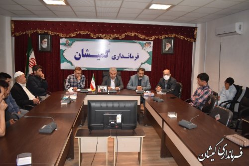 نشست فرماندار گمیشان با متقاضیان طرح نهضت ملی مسکن