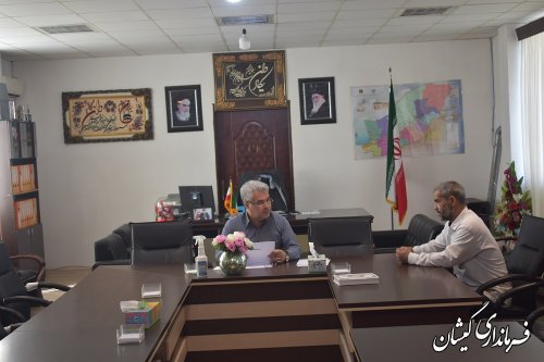 ملاقات مردمی فرماندار گمیشان برگزار شد.