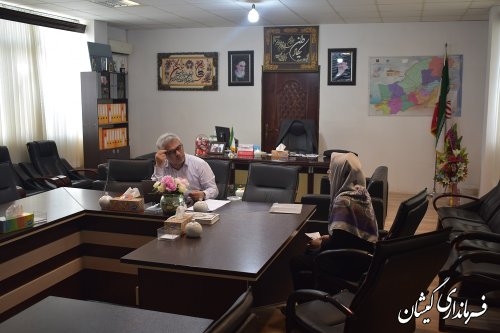 برگزاری ملاقات عمومی فرماندار گمیشان
