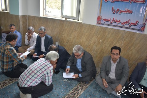 کاروان خدمت شهرستان گمیشان در مصلای نماز جمعه سیمین شهر