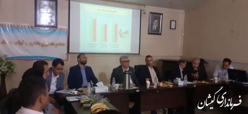 برگزاری پایش مدیریتی شبکه بهداشت شهرستان گمیشان