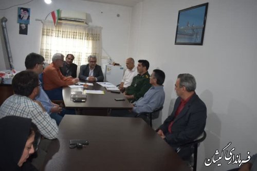 دیدار فرماندارگمیشان با رئیس و کارکنان اداره صنعت، معدن و تجارت شهرستان