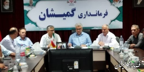 حضور فرماندارگمیشان در جلسه کارگروه اشتغال استان
