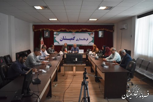حضور فرماندار گمیشان در جلسه ستاد خانواده و جوانی جمعیت