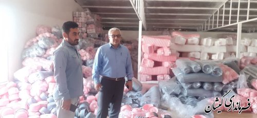 بازدید فرماندار گمیشان از واحد تولیدی پلاستیک سازی گمیش تپه