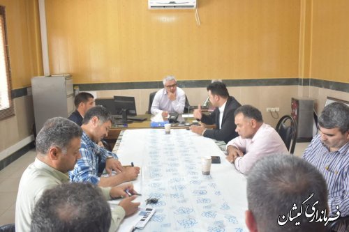 نشست فرماندار گمیشان با مدیریت شهری سیمین شهر