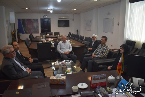 دیدار معاون مدیرکل تعاون، کار و رفاه اجتماعی استان با فرماندارگمیشان