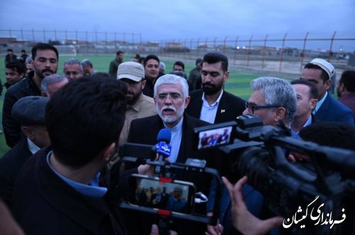 افتتاح زمین های چمن مصنوعی در سیمین شهر با حضور استاندار گلستان