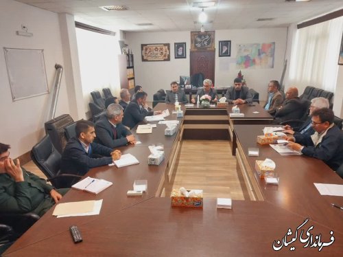 جلسه‌ کارگروه آرد و نان در شهرستان گمیشان برگزار شد