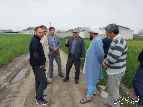 بازدید فرماندار گمیشان از ساکنین حاشیه روستای قرنجیک خواجه خان 