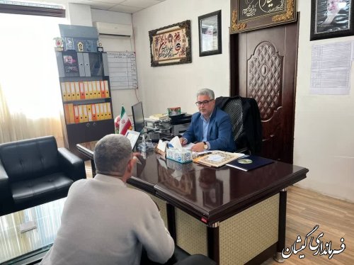  ملاقات مردمی فرماندار شهرستان گمیشان برگزار شد