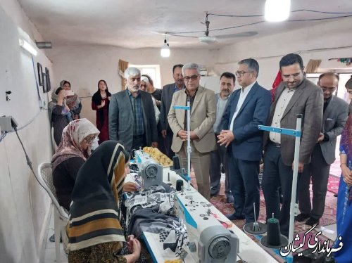 افتتاح کارگاه تولیدی پوشاک در روستای مرزی سقرتپه شهرستان گمیشان 