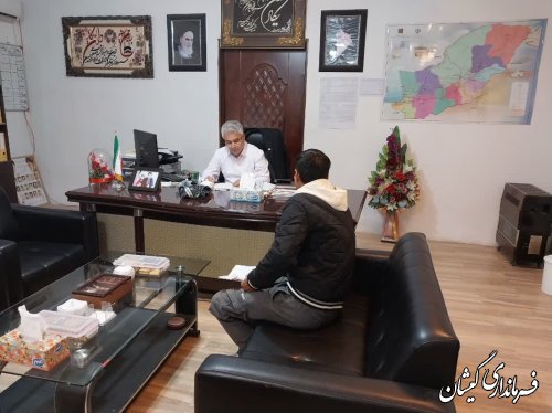 : ملاقات مردمی فرماندار شهرستان گمیشان برگزار شد 