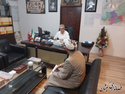 ملاقات مردمی فرماندار شهرستان گمیشان برگزار شد