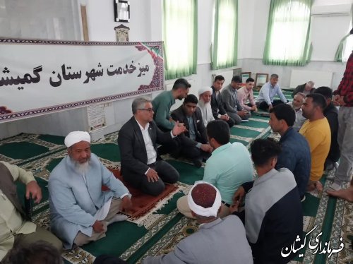 کاروان خدمت شهرستان گمیشان در روستای دهنه حضور یافت 