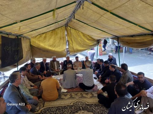 برپایی چادر عزای شهید جمهور؛سید الشهدای خدمت و یاران شهیدش در روستای خواجه نفس 