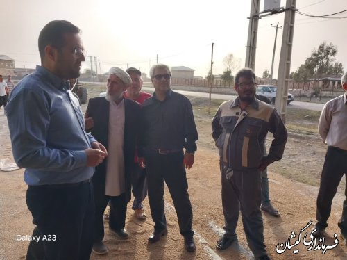 بازدید فرماندار گمیشان از انبار شرکت تعاونی روستایی وشمگیر صفا ایشان