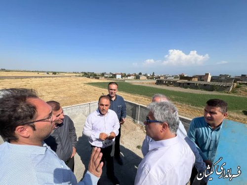 پایش مستمر فرماندار گمیشان از وضعیت پروژه های حوزه آب شرب شهرستان 