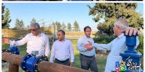 پایش مستمر فرماندار گمیشان از وضعیت پروژه های حوزه آب شرب شهرستان 