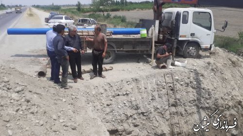 تلاش شبانه روزی برای افتتاح چاه دیگر شهرستان گمیشان 
