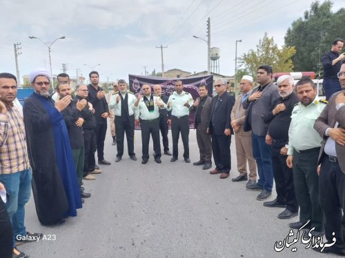 مراسم دسته روی و عزاداری محرم در شهرستان گمیشان برگزار شد