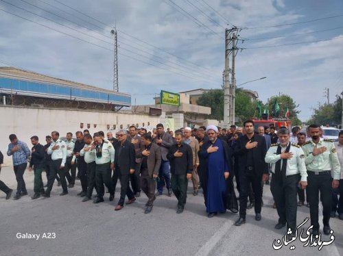 مراسم دسته روی و عزاداری محرم در شهرستان گمیشان برگزار شد