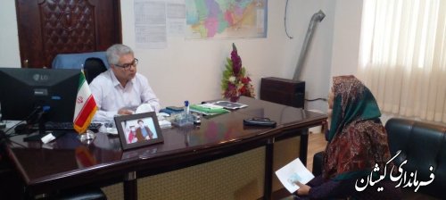 ملاقات مردمی فرماندار شهرستان گمیشان برگزار شد